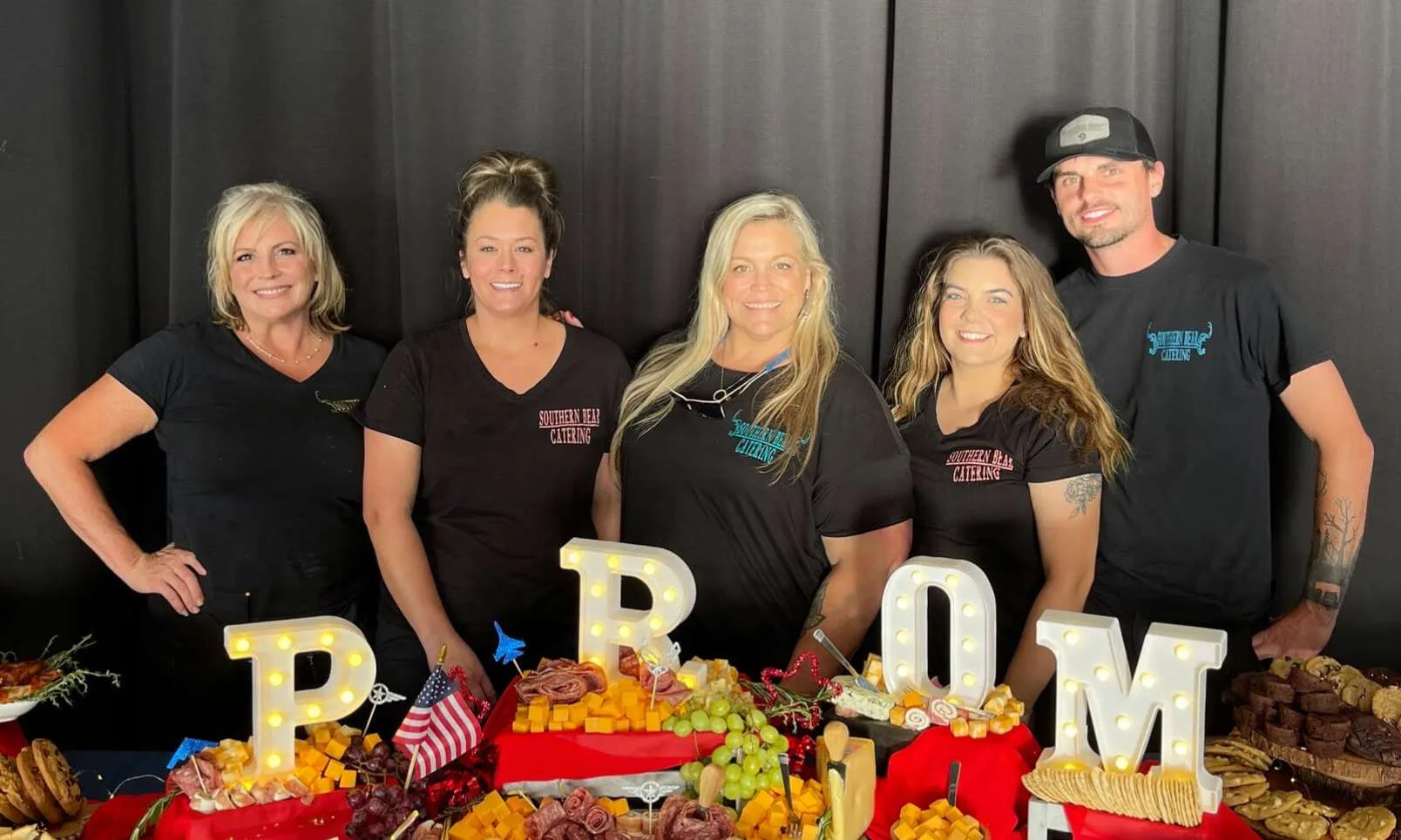 Showcasing Southern Bear catering spreads