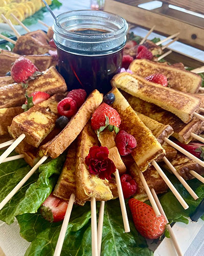 Prepared Charleston catering meals for weddings and celebrations.