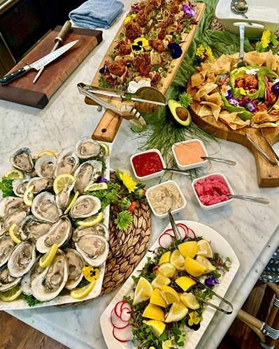 Professional catering service available in St George area.