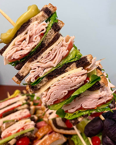 Prepared meals offered through St George catering services.
