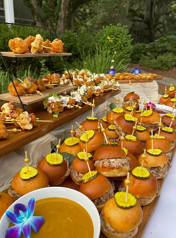 Catering event presentation prepared for Summerville customers.
